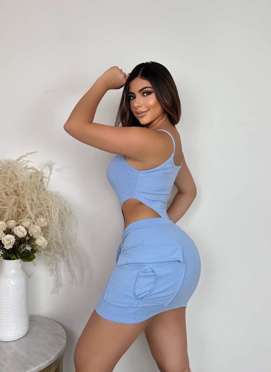 Conjunto body falda dama