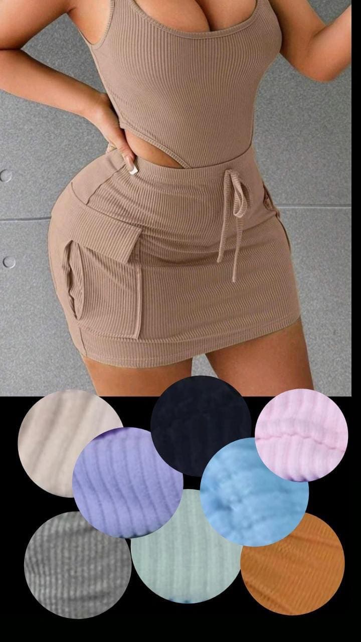 Conjunto body falda dama