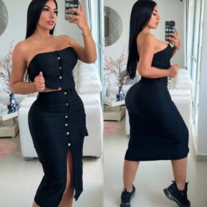 Conjunto falda cargo+blusas katy