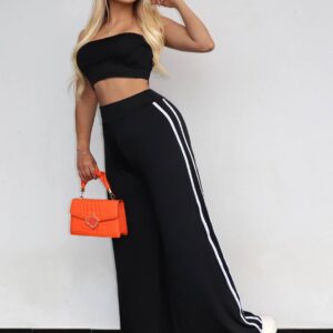 Conjunto pantalón y blusa palazzo