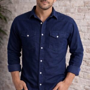 CAMISA JEANS MANGA LARGA